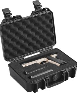 VEVOR IP67 Waterproof & TSA Approved Hard Pistol Case with Pre-cut PU Foam for 1 Handgun