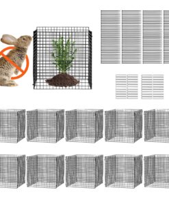 VEVOR 10 Pack Adjustable Metal Plant Protector Cage 30cm x 30cm (12'' x 12'') for Vegetables and Climbing Plants