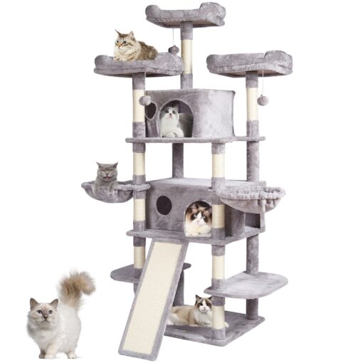 VEVOR 174m 685 Multi Level Cat Tree Tower for Medium to Large Indoor Cats with Condos