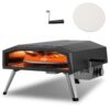 VEVOR 33 cm 13 Portable Outdoor Gas Pizza Oven with Rotating Stone