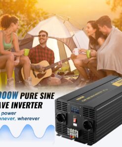 12 V līdzstrāva līdz 230 V maiņstrāvai