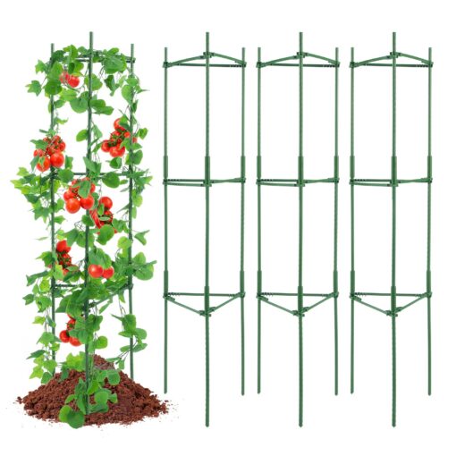 VEVOR Adjustable Height Tomato Cages for Garden 160 cm 63 in Plant Stakes