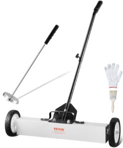 VEVOR 61 cm (24 Inch) Magnetic Sweeper with Wheels and Extendable Magnetic Pickup Tool