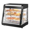 VEVOR Commercial 3 Tier Food Warmer Display Cabinet with Temperature Control and LED Lighting