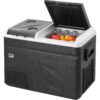 VEVOR Dual Zone Portable Car Refrigerator Freezer with Ice Making Function