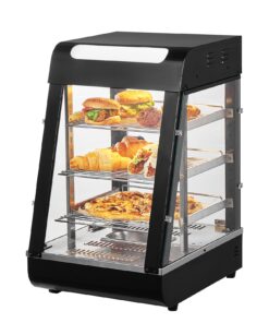 VEVOR 3-Tier Stainless Steel Commercial Food Warmer Display Cabinet with LED Lighting