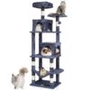 VEVOR 160 cm 63 Multi Level Cat Tree Tower with 2 Condos