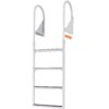 VEVOR 4 Step Aluminum Boat Ladder with Handrails