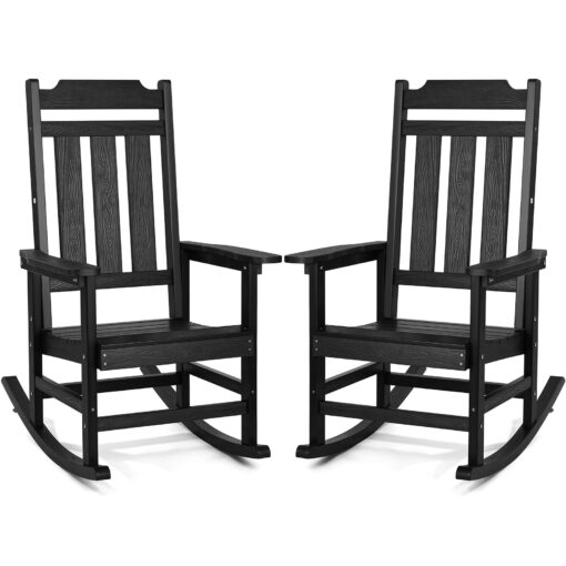 VEVOR Outdoor Rocking Chair Set of 2