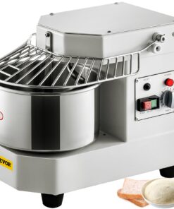 VEVOR Commercial Spiral Dough Mixer with 8L (8.5Qt) Stainless Steel Bowl and Powerful 450W Motor
