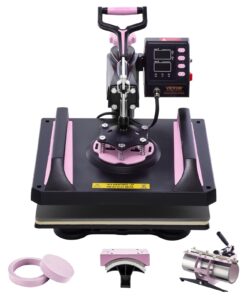 VEVOR 5-in-1 Multifunctional Heat Press Machine 30x38 cm (12x15 in) with 30oz Tumbler Attachment for T-Shirts