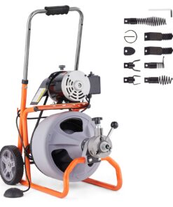 VEVOR Electric Drain Cleaner Machine with Auto Feed