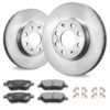 VEVOR Ceramic Front Brake Rotor and Pad Kit for Vauxhall Adam Corsa D Box Hatchback   257mm 101 Rotors