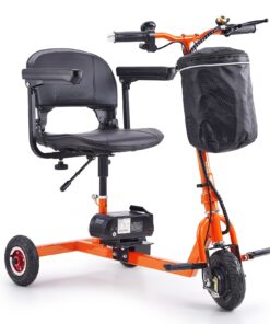 VEVOR Portable 3-Wheel Folding Mobility Scooter for Seniors and Adults