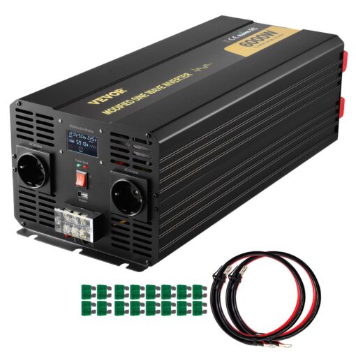 VEVOR 6000W Modified Sine Wave Power Inverter with LCD