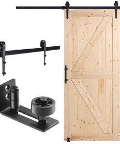 VEVOR Cedarwood Sliding Barn Door Kit with Hardware