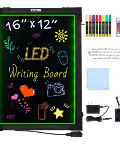 VEVOR LED Message Writing Board 40x30 cm (16x12 in) - Multi-Color Illuminated