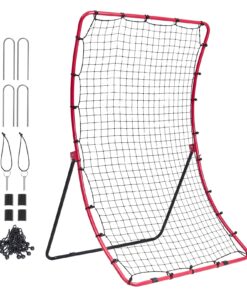 VEVOR beisbola un softbola atsitienu tīkls ar regulējamiem leņķiem