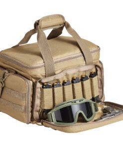 VEVOR Tactical Gun Range Bag for 4 Pistols with Molle System