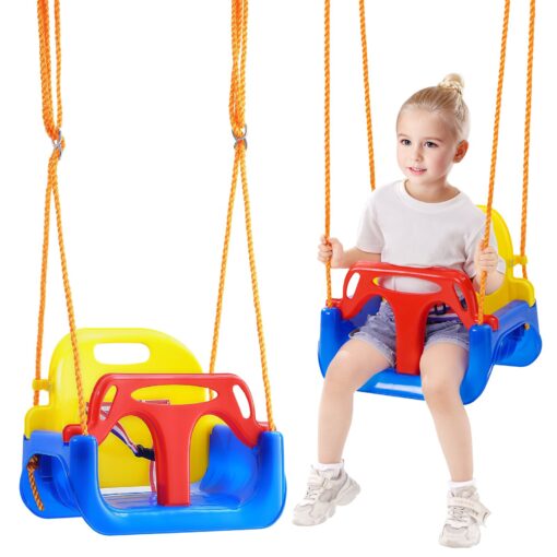 VEVOR 3 in 1 Adjustable Toddler Swing Seat with 90 kg 200 lbs Capacity