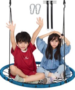 VEVOR 102 cm (40 Inch) Spider Web Saucer Swing for Kids and Adults