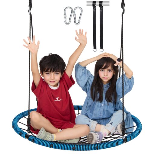 VEVOR 102 cm 40 Inch Spider Web Saucer Swing for Kids and Adults