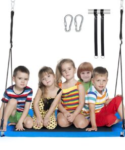 VEVOR 60 Inch (152 cm) x 32 Inch (81 cm) Rectangular Platform Tree Swing for Kids