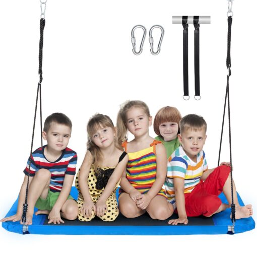 VEVOR 60 Inch 152 cm x 32 Inch 81 cm Rectangular Platform Tree Swing for Kids