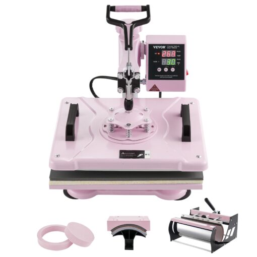 VEVOR 5 in 1 Heat Press Machine with 30oz Tumbler Attachment