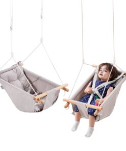 VEVOR Adjustable Canvas Hammock Swing with 5-Point Harness