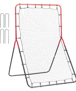 VEVOR 3-zonu Beisbola un Softbola Atlekšanas Tīkls 91x137 cm (3x4.5 ft) ar Izturīgu Tērauda Karkasu un Regulējamiem Leņķiem Treniņiem