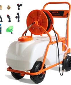 VEVOR Wheeled Battery Powered Garden Sprayer - 60L (15 Gallon) Capacity