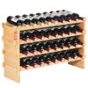 VEVOR Modular Bamboo Wine Rack