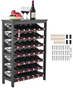VEVOR Bamboo Wine Rack for 42 Bottles with Tabletop