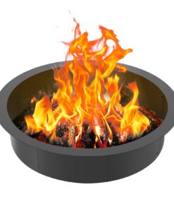 VEVOR 40 Inch (1016 mm) Outdoor Steel Fire Pit Ring Liner for DIY Campfires