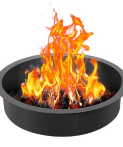 VEVOR Durable Steel Fire Pit Ring Liner Round 1016 mm (40”) Outer Diameter