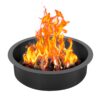 VEVOR 35 Inch 889 mm Round Steel Fire Pit Ring Liner   Durable  Rust Resistant Carbon Steel for DIY Campfire