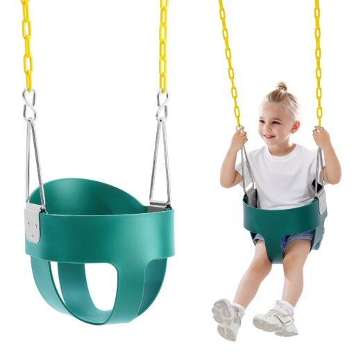 VEVOR High Back Full Bucket Toddler Swing Seat with Safety Chains