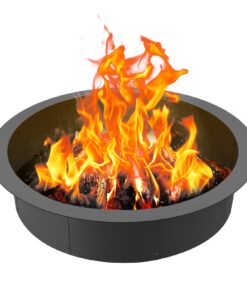 VEVOR 45 Inch (1143 mm) Round Steel Fire Pit Ring Liner