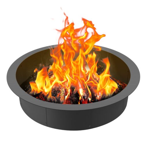 VEVOR 45 Inch 1143 mm Round Steel Fire Pit Ring Liner