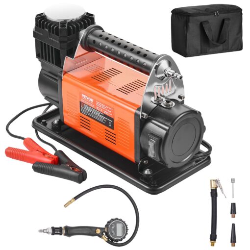 VEVOR 12V Portable Heavy Duty Air Compressor with Digital Tire Inflator