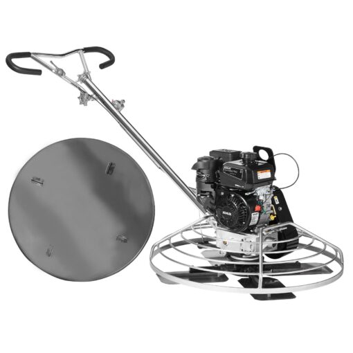 VEVOR 38 965 cm 6HP Gas Powered Walk Behind Cement Trowel with Float Pan Blade and KOHLER Engine
