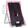 VEVOR 3 in 1 Baseball and Softball Rebounder Net 90x137 cm 3x45 ft Durable Steel Frame with Adjustable Angles