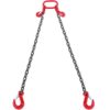 VEVOR 10mm x 18m Two Leg G80 Lifting Chain Sling with Adjustable Grab Hooks
