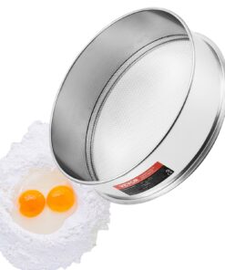 VEVOR Flour Sieve Fine Mesh Stainless Steel 12 Mesh