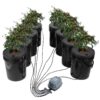 VEVOR 30L 5 Gallon DWC Hydroponics Grow System with 8 Buckets  Air Pump for Indoor  Outdoor Plant Cultivation