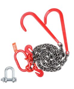 VEVOR G80 Tow Chain with J Hook and Grab Hook