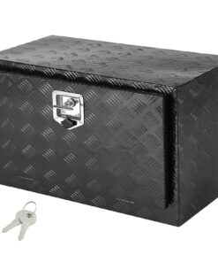 VEVOR alumīnija kravas automašīnu instrumentu kaste zem virsbūves 760 x 432 x 457 mm (30 x 17 x 18 collas) Ūdensnecaurlaidīga un aizslēdzama piekabju uzglabāšanas vieta