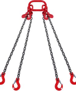 VEVOR Heavy Duty 4-Leg G80 pacelšanas ķēdes strope ar regulējamiem āķiem