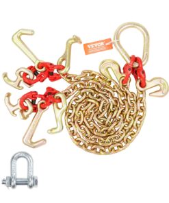VEVOR G80 V-Chain Bridle Tow Chain with RTJ & Grab Hooks